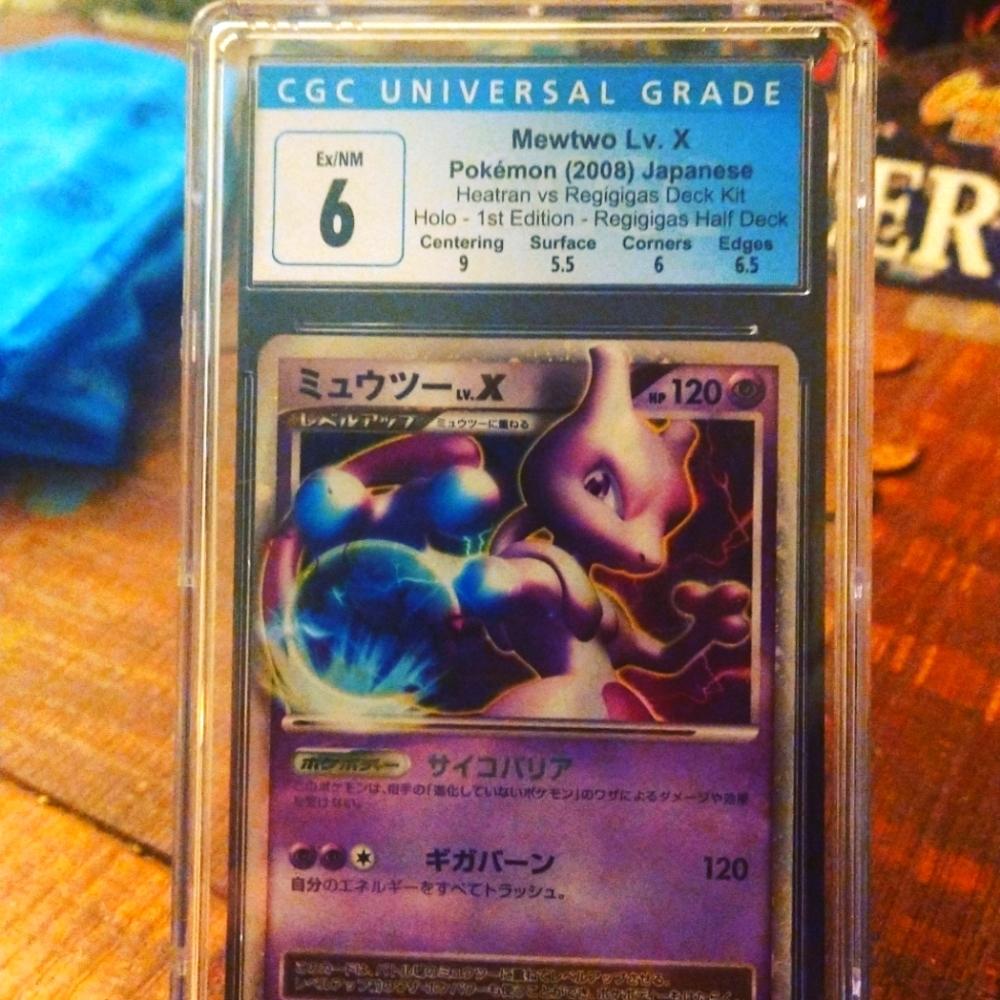 2008Cgc6 1ed Mewtwo lv X holo